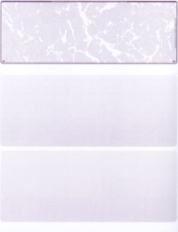 Violet Marble Blank Stock for Computer Voucher Checks Top Style