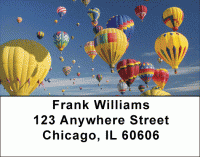 Hot Air Balloons Address Labels Accessories