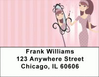 Girl Having Fun Address Labels Accessories