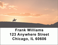 Sunset Horses Address Labels