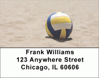 Beach Volleyball Address Labels Accessories