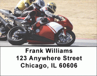 Racing Superbikes Address Labels Accessories