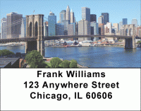 City Skyline Address Labels Accessories