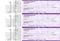 Purple Marble Multi Purpose Business Checks