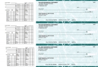 Teal Marble Payroll Business Checks