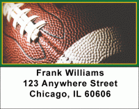 Green & Gold Football Team Address Labels Accessories