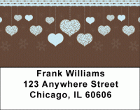 Hanging Hearts Address Labels Accessories