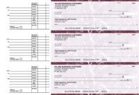 Burgundy Marble Accounts Payable Business Checks