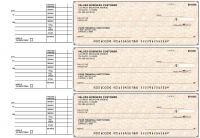 Tan Parchment Accounts Payable Business Checks