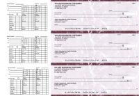 Burgundy Marble Payroll Business Checks