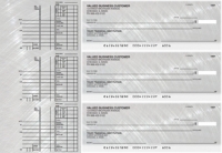 Brushed Metal Multi Purpose Designer Business Checks