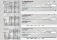 Brushed Metal Payroll Designer Business Checks