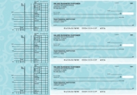 Swirls Multi Purpose Designer Business Checks