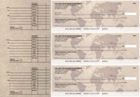 World Map Accounts Payable Designer Business Checks