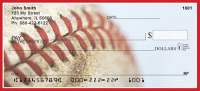 Red & White Baseball Team Personal Checks