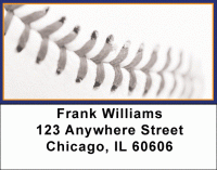 Orange & Blue Baseball Team Address Labels Accessories