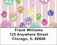 Pastel Skulls Address Labels Accessories