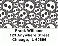 Skull Patterns Address Labels Accessories