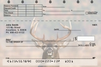 Big Horned Buck Deer Top Stub Personal Checks