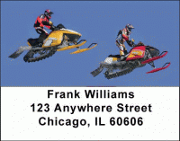 Snowmobiling Address Labels Accessories