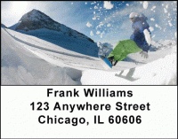 Snowboarding Address Labels Accessories