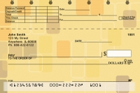 Retro Square Top Stub Personal Checks