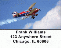 Stunt Planes Address Labels Accessories