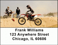 Motocross Cycles Address Labels Accessories