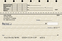 Top Stub Personal Checks Parchment