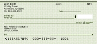 Green Safety Personal Checks Personal Checks