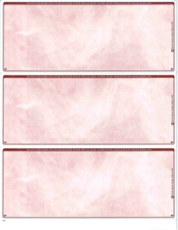 Burgundy Marble Blank Stock For 3 to a Page Voucher Computer Checks