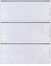 Grey Safety Blank Stock For 3 to a Page Voucher Computer Checks