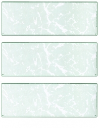 Green Marble Blank Stock For 3 to a Page Voucher Computer Checks