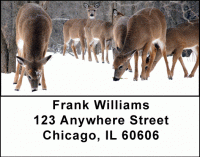 Deer in Winter Address Labels Accessories