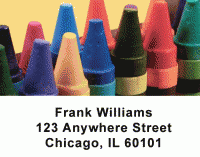Crayons Address Labels Accessories