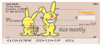 It's Happy Bunny Nice Mostly Personal Checks