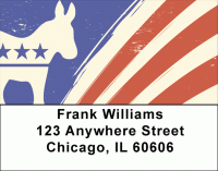 Democrat Donkey Flag Address Labels Accessories