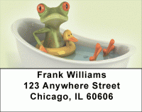 Funky Frogs Address Labels