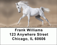 White Stallions Address Labels