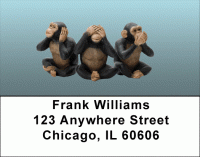 Wise Monkeys Address Labels Accessories