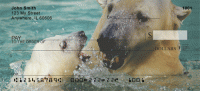 Polar Bears in the Water Personal Checks