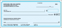 Blue Classic Side Tear Personal Checks - 1 Box