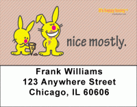It's Happy Bunny Nice Mostly Address Labels Accessories