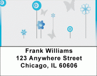 Butterflies Floating Address Labels Accessories