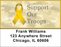 Support Our Troops Ribbon Address Labels Accessories