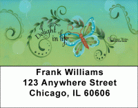 Butterfly Swirls Address Labels by Lorrie Weber Personal Checks