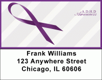 A.D.D. Awareness Ribbon Address Labels Accessories