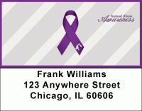 Animal Abuse Awareness Ribbon Address Labels Accessories
