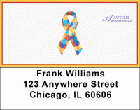 Autism Awareness Ribbon Address Labels Accessories