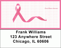 Breast Cancer Awareness Ribbon Address Labels Accessories